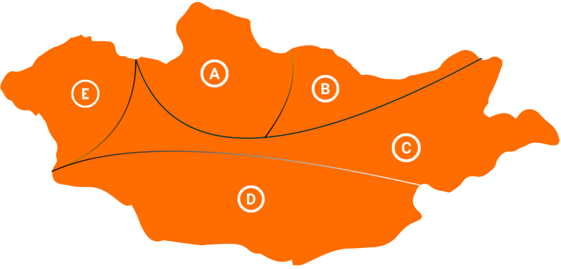 Mongolia Travel Regions , Mongolian travel destinations explained